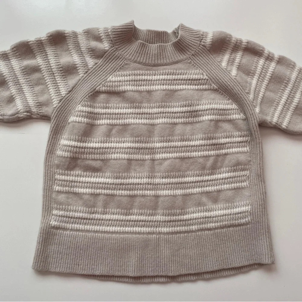 Club Monaco Striped Raglan Wool Knit Crewneck Sweater Size Small - Picture 11 of 14